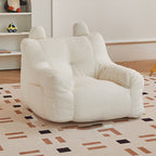 Lumendat Contemporary Creative Kids Square Cute Ear Lambswool Fabric EPS Sofa Armrest Backrest Storage Pocket For Living Room Lumendat