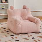 Lumendat Contemporary Creative Kids Square Cute Ear Lambswool Fabric EPS Sofa Armrest Backrest Storage Pocket For Living Room Lumendat