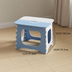 Lumendat Contemporary Nordic Kids Foldable Portable Polypropylene Rectangular Diamond Check Pattern Low Stool Backless For Living Room Lumendat