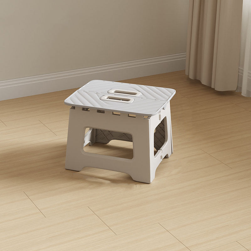 Lumendat Contemporary Nordic Kids Foldable Portable Polypropylene Rectangular Diamond Check Pattern Low Stool Backless For Living Room Lumendat