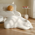 Lumendat Contemporary Creative Kids Lying Polar Bear Velvet Wood Cotton Lazy Sofa Backrest For Bedroom Lumendat