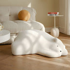 Lumendat Contemporary Creative Kids Lying Polar Bear Velvet Wood Cotton Lazy Sofa Backrest For Bedroom Lumendat