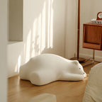 Lumendat Contemporary Creative Kids Lying Polar Bear Velvet Wood Cotton Lazy Sofa Backrest For Bedroom Lumendat