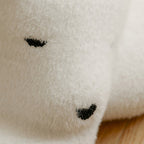 Lumendat Contemporary Creative Kids Lying Polar Bear Velvet Wood Cotton Lazy Sofa Backrest For Bedroom Lumendat