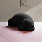 Lumendat Contemporary Creative Kids Lying Polar Bear Velvet Wood Cotton Lazy Sofa Backrest For Bedroom Lumendat