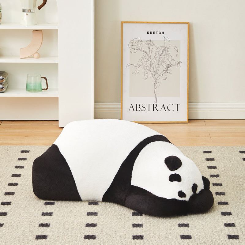 Lumendat Contemporary Nordic Kids Lying Panda Velvet Sponge Sofa Backrest For Bedroom Lumendat