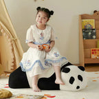 Lumendat Contemporary Nordic Kids Lying Panda Velvet Sponge Sofa Backrest For Bedroom Lumendat