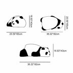 Lumendat Contemporary Nordic Kids Lying Panda Velvet Sponge Sofa Backrest For Bedroom Lumendat