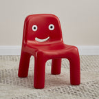Lumendat Contemporary Scandinavian Kids Smile Square PE Low Chair Backrest Armless For Living Room Lumendat