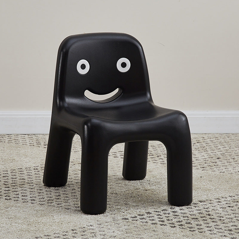 Lumendat Contemporary Scandinavian Kids Smile Square PE Low Chair Backrest Armless For Living Room Lumendat