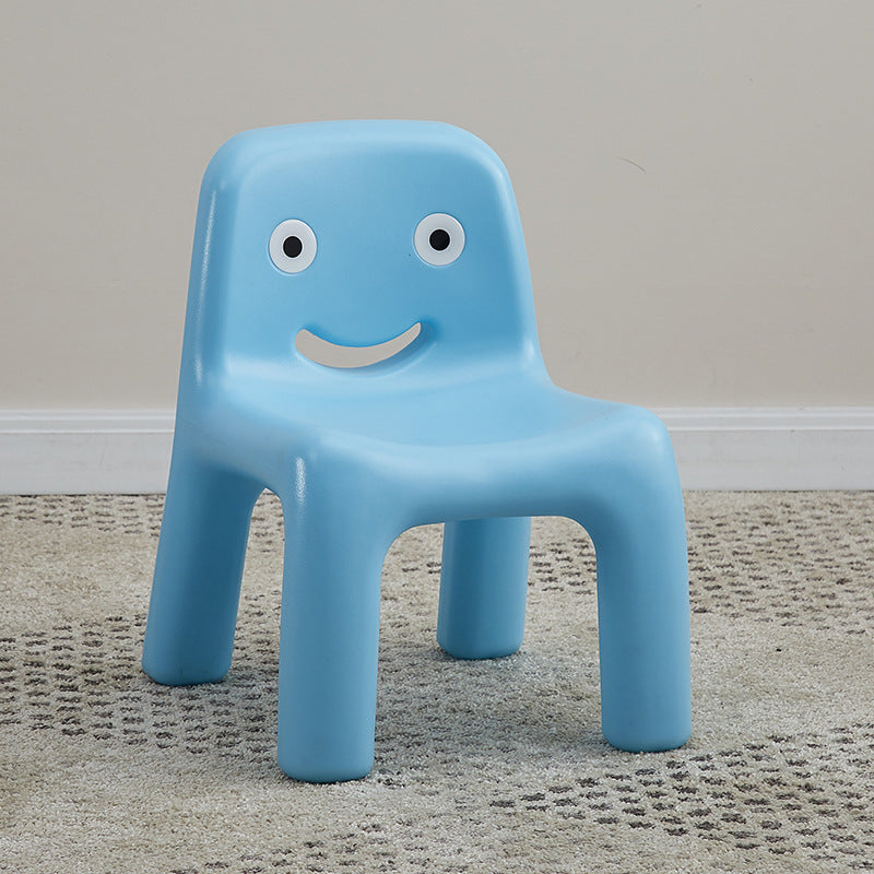 Lumendat Contemporary Scandinavian Kids Smile Square PE Low Chair Backrest Armless For Living Room Lumendat