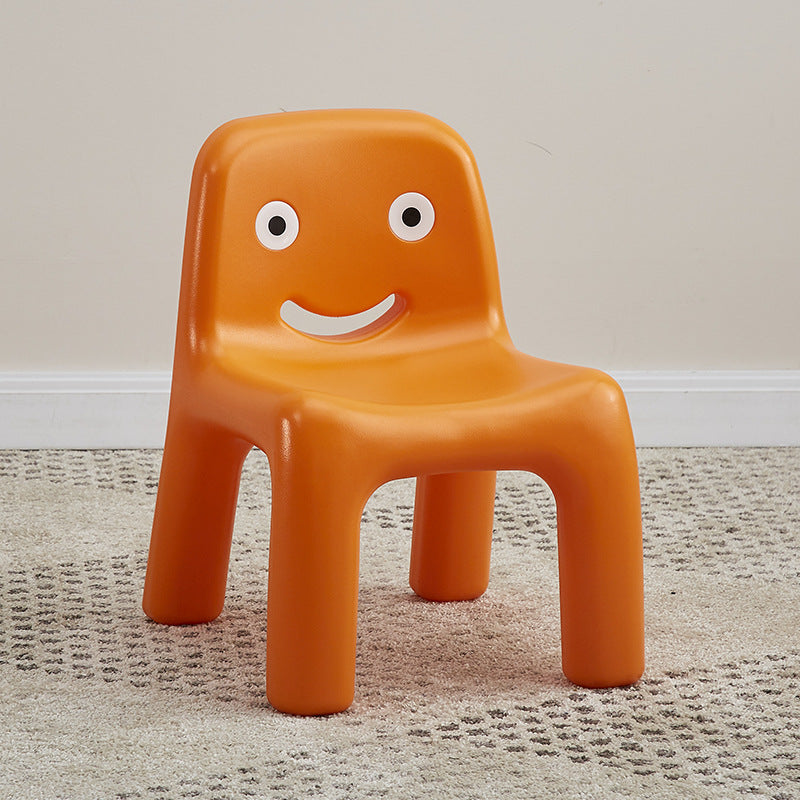 Lumendat Contemporary Scandinavian Kids Smile Square PE Low Chair Backrest Armless For Living Room Lumendat