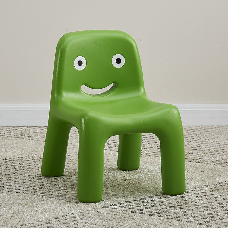 Lumendat Contemporary Scandinavian Kids Smile Square PE Low Chair Backrest Armless For Living Room Lumendat