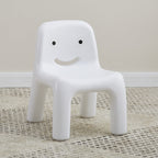 Lumendat Contemporary Scandinavian Kids Smile Square PE Low Chair Backrest Armless For Living Room Lumendat