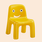 Lumendat Contemporary Scandinavian Kids Smile Square PE Low Chair Backrest Armless For Living Room Lumendat