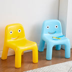 Lumendat Contemporary Scandinavian Kids Smile Square PE Low Chair Backrest Armless For Living Room Lumendat
