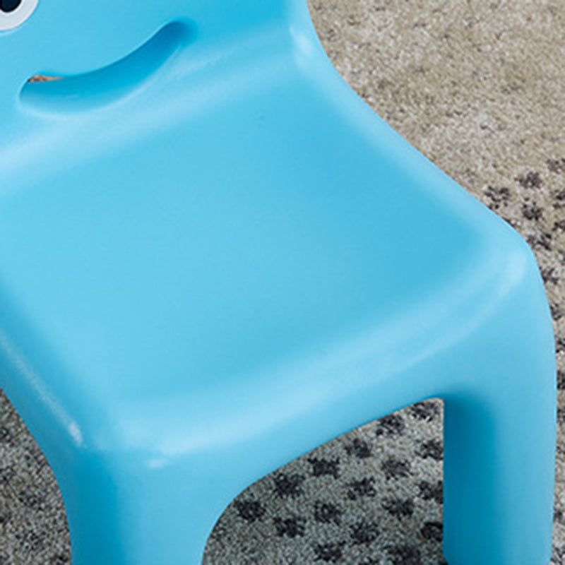 Lumendat Contemporary Scandinavian Kids Smile Square PE Low Chair Backrest Armless For Living Room Lumendat