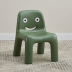 Lumendat Contemporary Scandinavian Kids Smile Square PE Low Chair Backrest Armless For Living Room Lumendat