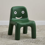 Lumendat Contemporary Scandinavian Kids Smile Square PE Low Chair Backrest Armless For Living Room Lumendat