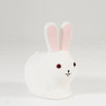 Lumendat Contemporary Creative Kids Wood Velvet Cotton Rabbit Low Stool Backless For Entryway Lumendat
