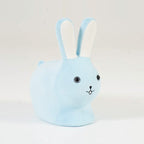 Lumendat Contemporary Creative Kids Wood Velvet Cotton Rabbit Low Stool Backless For Entryway Lumendat