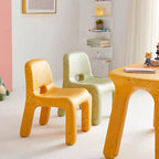 Lumendat Contemporary Scandinavian Kids Square Starry Sky PE Low Chair Backrest Armless For Study Lumendat