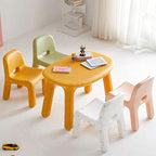 Lumendat Contemporary Scandinavian Kids Square Starry Sky PE Low Chair Backrest Armless For Study Lumendat