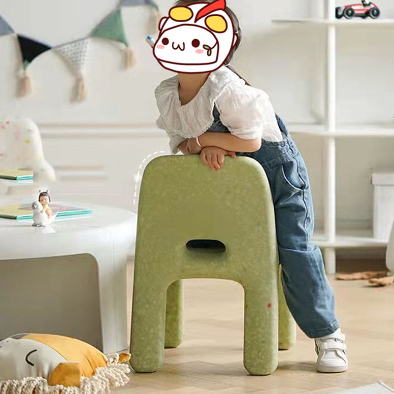 Lumendat Contemporary Scandinavian Kids Square Starry Sky PE Low Chair Backrest Armless For Study Lumendat
