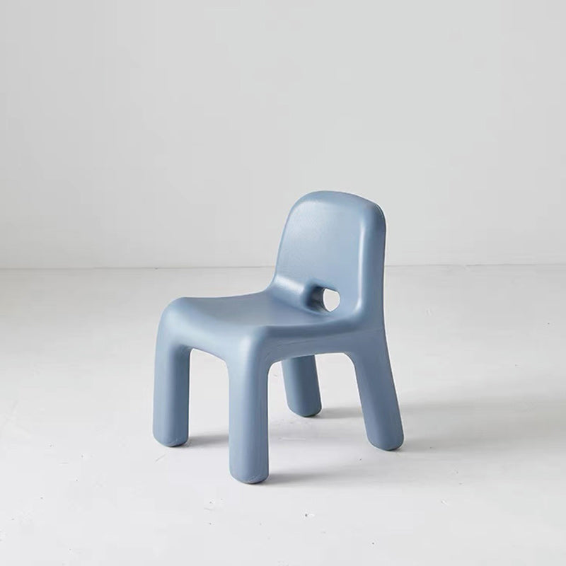 Lumendat Contemporary Scandinavian Kids Square Starry Sky PE Low Chair Backrest Armless For Study Lumendat
