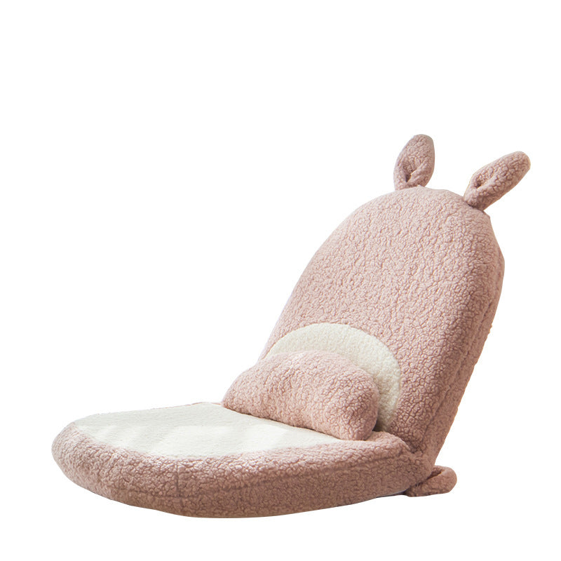 Lumendat Contemporary Creative Kids Cartoon Cat Ear Imitation Lambswool Sponge Latex Pealboard Square Tatami Cushion Recliner Backrest Foldable For Be Lumendat