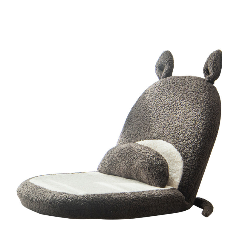 Lumendat Contemporary Creative Kids Cartoon Cat Ear Imitation Lambswool Sponge Latex Pealboard Square Tatami Cushion Recliner Backrest Foldable For Be Lumendat