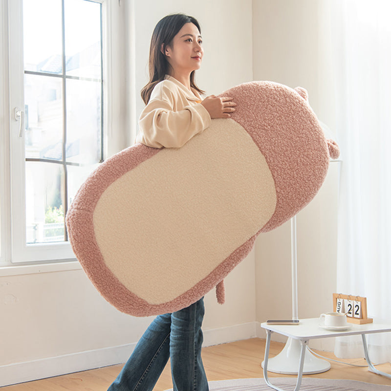 Lumendat Contemporary Creative Kids Cartoon Cat Ear Imitation Lambswool Sponge Latex Pealboard Square Tatami Cushion Recliner Backrest Foldable For Be Lumendat