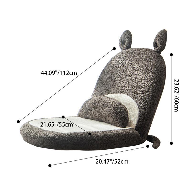 Lumendat Contemporary Creative Kids Cartoon Cat Ear Imitation Lambswool Sponge Latex Pealboard Square Tatami Cushion Recliner Backrest Foldable For Be Lumendat