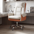 Modern Simplicity PVC Leather Aluminum Alloy Steel Cotton Sponge Square Reclinable Desk Chair Backrest Footrest Headrest For Home Office DFM-F