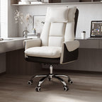 Modern Simplicity PVC Leather Aluminum Alloy Steel Cotton Sponge Square Reclinable Desk Chair Backrest Footrest Headrest For Home Office DFM-F
