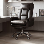 Modern Simplicity PVC Leather Aluminum Alloy Steel Cotton Sponge Square Reclinable Desk Chair Backrest Footrest Headrest For Home Office DFM-F