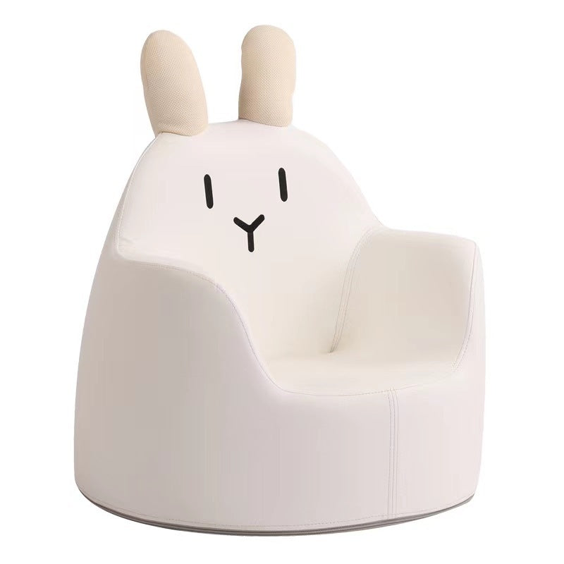 Lumendat Contemporary Creative Kids Cartoon Animal PU Leather Foam Rabbit Bear Dinosaur Low Stool Backrest Armrest For Dining Room Lumendat