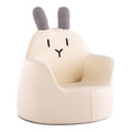 Lumendat Contemporary Creative Kids Cartoon Animal PU Leather Foam Rabbit Bear Dinosaur Low Stool Backrest Armrest For Dining Room Lumendat