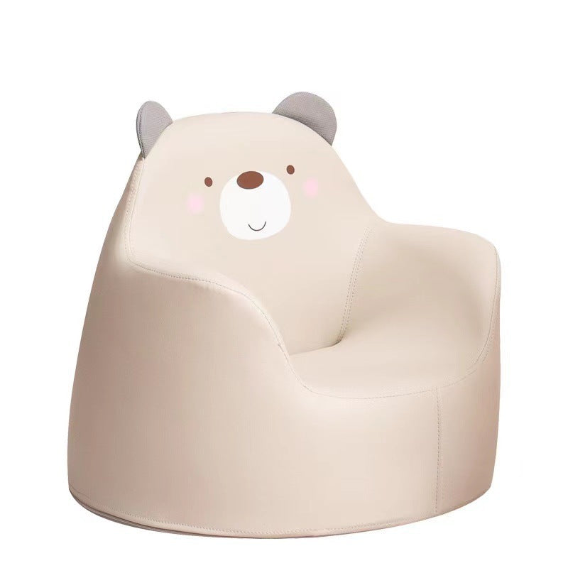Lumendat Contemporary Creative Kids Cartoon Animal PU Leather Foam Rabbit Bear Dinosaur Low Stool Backrest Armrest For Dining Room Lumendat