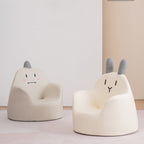 Lumendat Contemporary Creative Kids Cartoon Animal PU Leather Foam Rabbit Bear Dinosaur Low Stool Backrest Armrest For Dining Room Lumendat