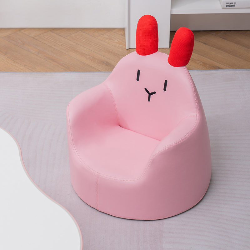 Lumendat Contemporary Creative Kids Cartoon Animal PU Leather Foam Rabbit Bear Dinosaur Low Stool Backrest Armrest For Dining Room Lumendat