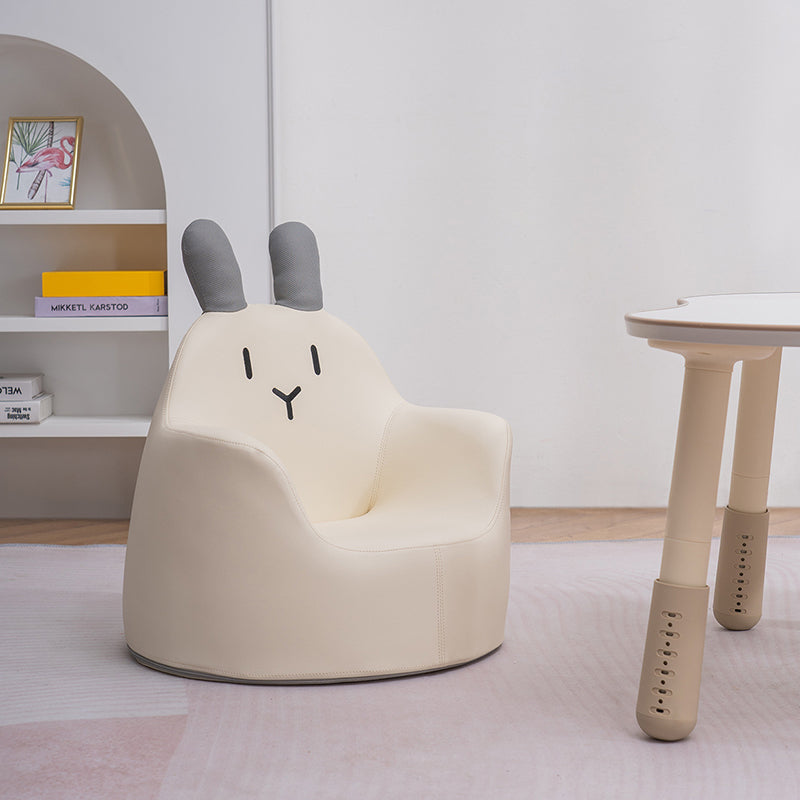 Lumendat Contemporary Creative Kids Cartoon Animal PU Leather Foam Rabbit Bear Dinosaur Low Stool Backrest Armrest For Dining Room Lumendat