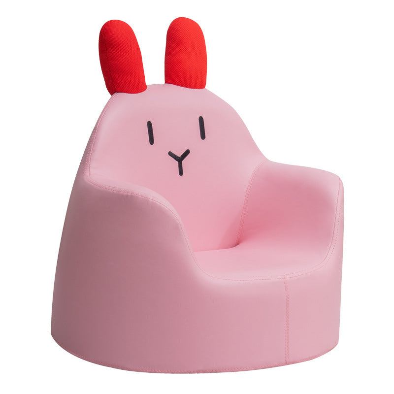 Lumendat Contemporary Creative Kids Cartoon Animal PU Leather Foam Rabbit Bear Dinosaur Low Stool Backrest Armrest For Dining Room Lumendat