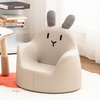 Lumendat Contemporary Creative Kids Cartoon Animal PU Leather Foam Rabbit Bear Dinosaur Low Stool Backrest Armrest For Dining Room Lumendat