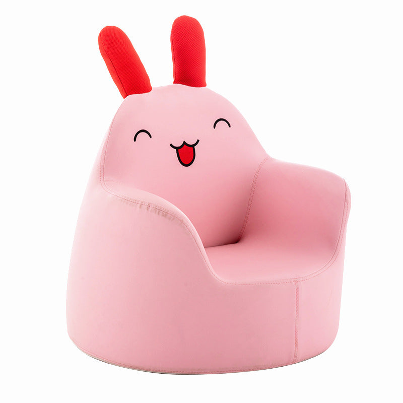Lumendat Contemporary Creative Kids Cartoon Animal PU Leather Foam Rabbit Bear Dinosaur Low Stool Backrest Armrest For Dining Room Lumendat