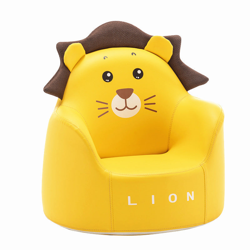 Lumendat Contemporary Creative Kids Cartoon Animal PU Leather Foam Rabbit Bear Dinosaur Low Stool Backrest Armrest For Dining Room Lumendat