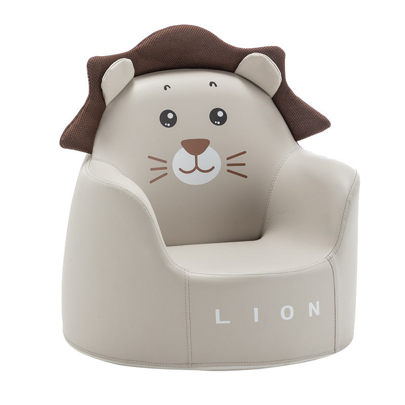 Lumendat Contemporary Creative Kids Cartoon Animal PU Leather Foam Rabbit Bear Dinosaur Low Stool Backrest Armrest For Dining Room Lumendat