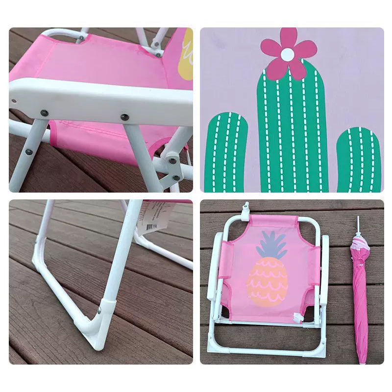 Lumendat Contemporary Creative Kids PP Metal Square Cartoon Outdoor Foldable Recliner Backrest Sunshade For Outdoor Lumendat