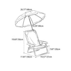 Lumendat Contemporary Creative Kids PP Metal Square Cartoon Outdoor Foldable Recliner Backrest Sunshade For Outdoor Lumendat