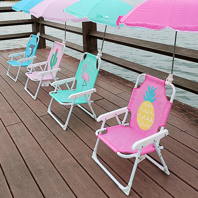 Lumendat Contemporary Creative Kids PP Metal Square Cartoon Outdoor Foldable Recliner Backrest Sunshade For Outdoor Lumendat